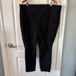 Old Navy Black Rockstar Super Skinny Jeggings